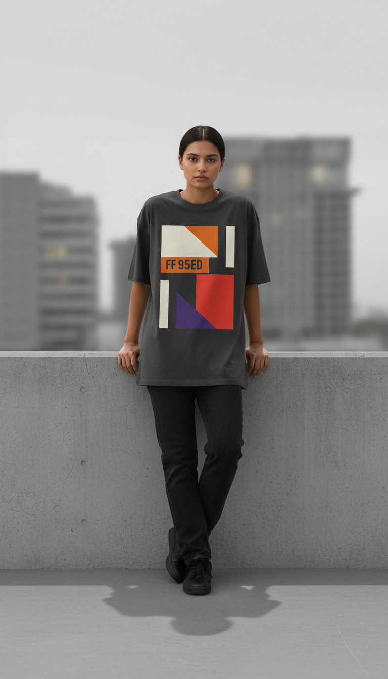 Noir Oversized Logo Tee