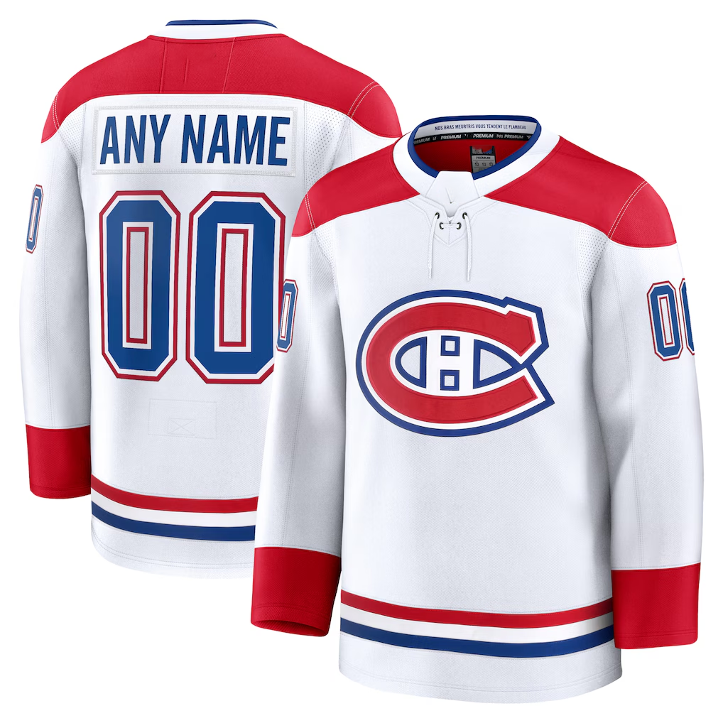 Odoa Cheap M.Canadiens White Away Premium Jerseys
