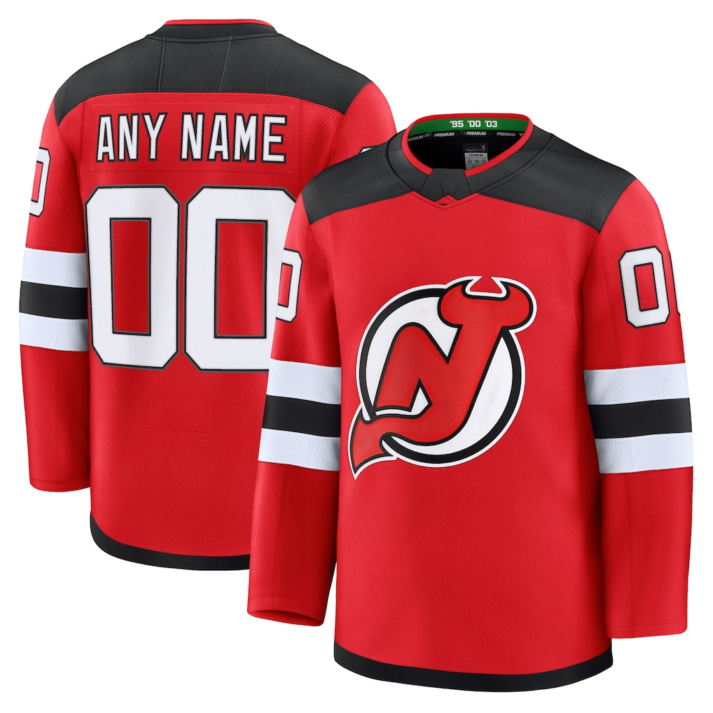 Odoa Cheap NJ.Devils Red Home Premium Jerseys