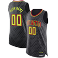 Odoa Custom A.Hawks Black Authentic Jerseys - Icon Edition