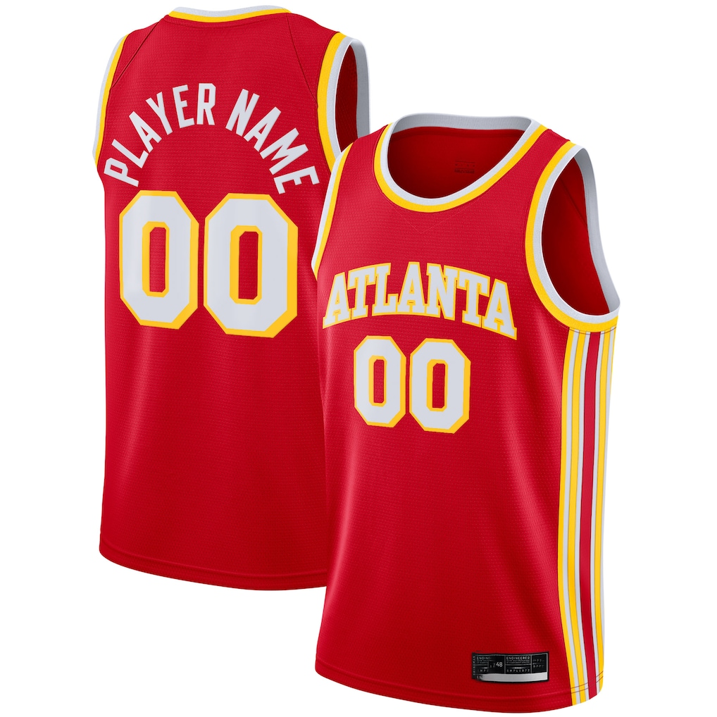 Odoa Custom A.Hawks Red 202021 Swingman Jerseys - Icon Edition