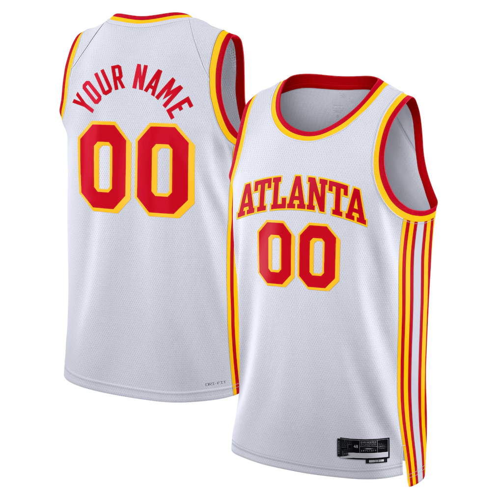 Odoa Custom A.Hawks White Swingman Jerseys - Association Edition